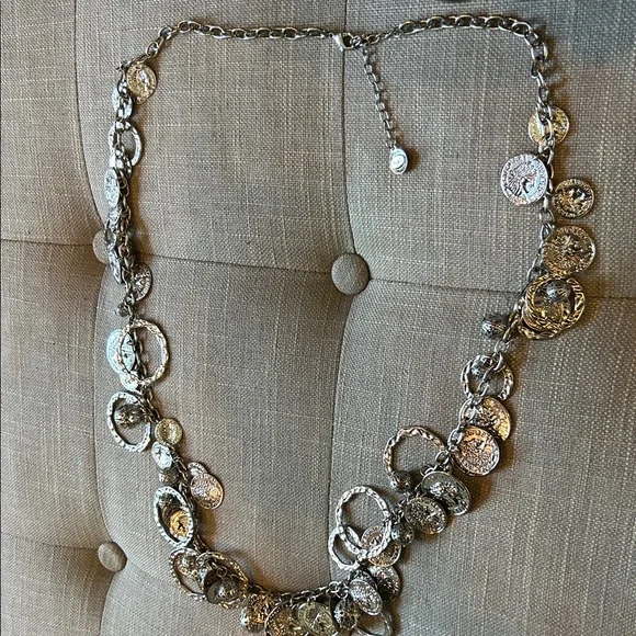 Non Signe SilverRépublique Française Coin Statement Chain Belt